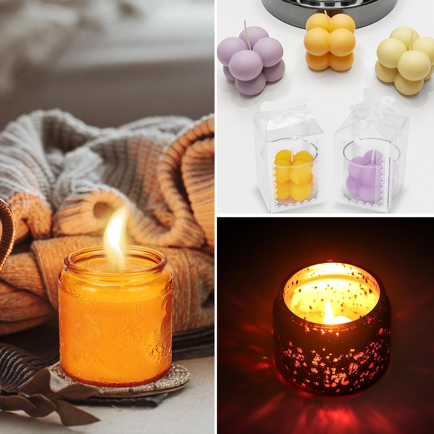 Candle Making Kit, Scented Candles Making Kit Supplies with Digital Soy Wax Melt Warmer Candle Making Complete Kit for Adults Beginners DIY Starters